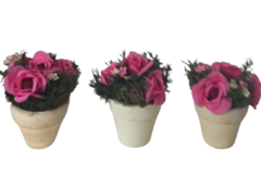 kit 3 mini arranjos com flores secas na internet