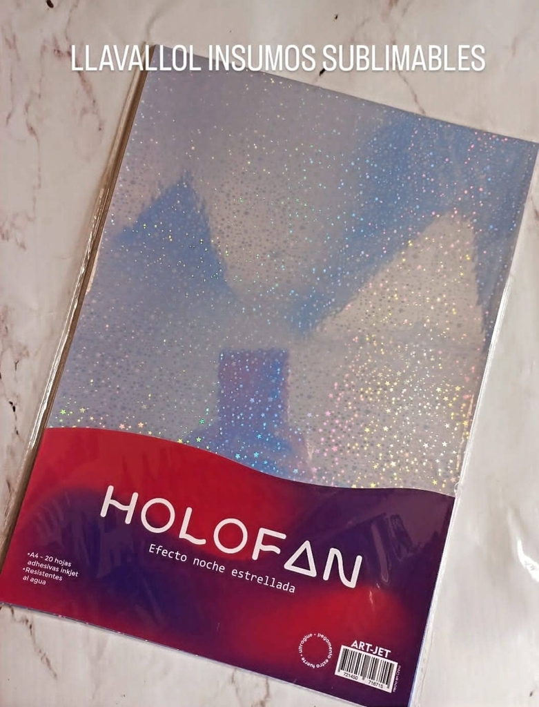 HOLOFAN PAPEL ADHESIVO EFECTO NOCHE ESTRELLADA