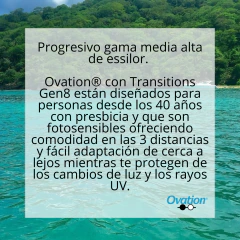 PROGRESIVO OVATION TRANSITIONS GEN8 CON BLUE BLOCK - comprar online