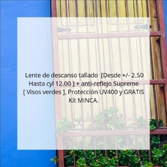 LENTE POLICARBONATO TALLADO ANTIREFLEJO SUPREME / BLUE BLOCK - comprar online