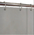 Cortina de Baño IRASEMA Gris con Protector y Ganchos - Mitte Deco