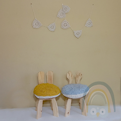 Almohadón Crochet Redondo | ROSA VIEJO - Espacio Churres