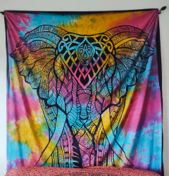 Manta Mandala elefante full print