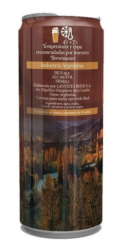 Cerveza Artesanal No Tire Godoy Lata 473cc Roja Irish Red en internet
