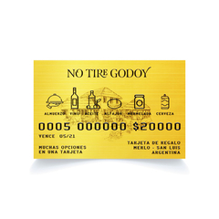 Gift Card Tarjeta Regalo No Tire Godoy Productos Platos 20000