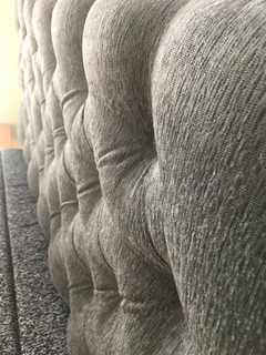 Respaldo capitone en tela chenille 140 - Tutti Dormire colchones