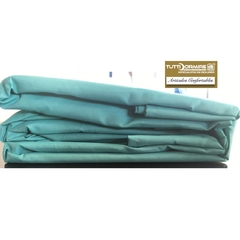 Juego de sabanas percal delfín blanco 144 hilos 2½ plazas - Tutti Dormire colchones