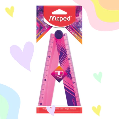 REGLA MAPED COSMIC PLEGABLE 15/30CM. BL.