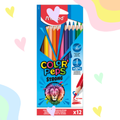 LAPICES MAPED COLOR PEPS STRONG X 12 LARGOS