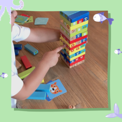 Jenga de Animales +3A, Acacia. en internet