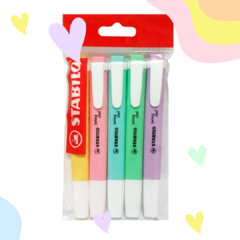 RESALTADOR STABILO SWING COOL PASTEL X 5 SURT.