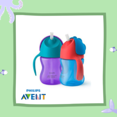 Vaso Bebe Straw Cup Antiderrame Phillips Avent 200ml - comprar online