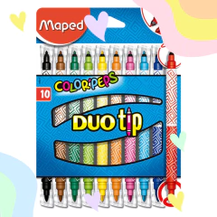 MARCADOR MAPED COLOR PEPS DUO TIP X 10