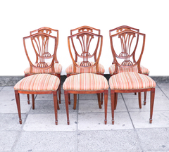 6 sillas inglesas comedor madera