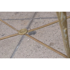 Mesa Ratona Bronce Marmol Europea - Antig La Rueda - L R - tienda online