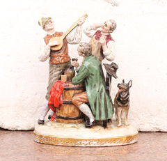 figura porcelana musica cerámica