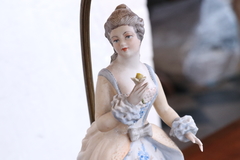 2 veladores figura porcelana - tienda online