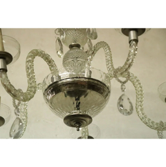 Araña 5 Luces Cristal Tallado Cairele - Antig La Rueda _ L R - tienda online