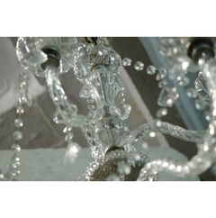 Araña Cristal Tallado 10 Luces Delica - Antig La Rueda _ L R en internet