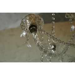 Araña Cristal Tallado 10 Luces Delica - Antig La Rueda _ L R - tienda online
