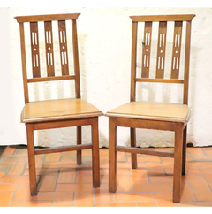 Conjunto 2 Sillas Madera Ingles - Antig La Rueda _ L R