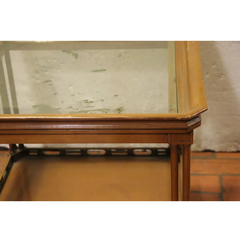 Mesa Ratona Madera Tallada Vidrio - Antig La Rueda - L R - comprar online