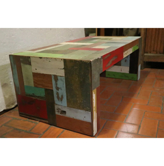 Mesa Ratona Colores Madera - Antig La Rueda - L R - La Rueda