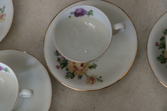 6 tazas café porcelana azucarera - La Rueda