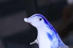 Imagen de pingüino vidrio adorno especial