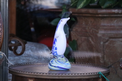 pingüino vidrio adorno especial