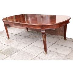 a Mesa Comedor Bronceria Tallada Inglesa - Antig La Rueda