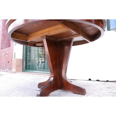 a Mesa Comedor Redonda Madera Extensibl - Antig La Rueda _ L R - La Rueda