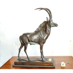 Ciervo Bronce Figura Adorno