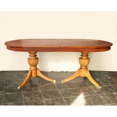 Mesa Comedor Madera Tallada 2 M Vinta - Antig La Rueda - L R