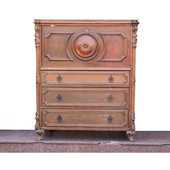 Secreter Cajonera Comoda Madera Talla - Antig La Rueda _ L R