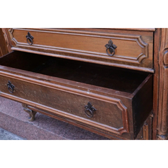 Secreter Cajonera Comoda Madera Talla - Antig La Rueda _ L R - La Rueda