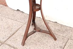 mesita madera redonda pedestal en internet