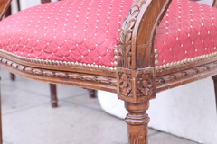 Imagen de sillon luis xv tallado francés silla