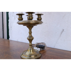 Lampara Velador Bronce Europeo - Antig La Rueda _ L R - La Rueda