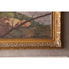 Cuadro Grande Pintura Paisaje Arte - Antiguo La Rueda - L R - comprar online