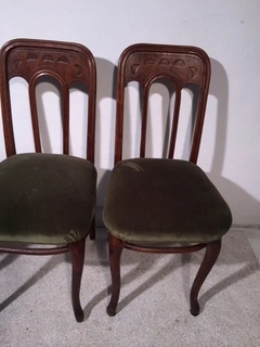 Antiguo Juego 6 Sillas Thonet, Muy Originales Conjunto en internet