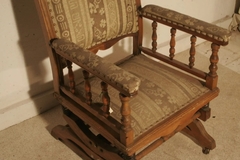 Hamaca Mecedora Asiento Respaldo Tapizado Silla Dormitorio - comprar online