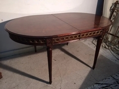 Antigua De Mesa De Comedor Ovalada Con Tabla Y Vidrio en internet