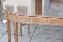 Antigua Mesa De Comedor Ovalada De Madera - comprar online