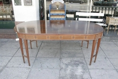 Antigua Mesa De Comedor Ovalada De Madera en internet