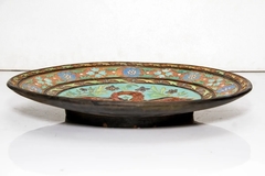 Antiguedad Par De Platos Decorativos De Colgar Ceramica Sana en internet