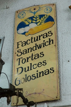 Cartel De Facturas Sandwiches Etc . Unico!!! Cuadro