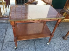 Antiguo Carrobar Frances Con Marqueterie