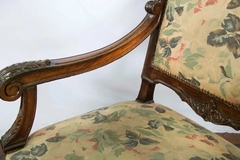 Antiguo Par Sillones Sillas Madera Tallada Living Conjunto - tienda online