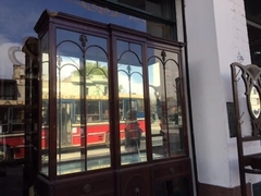 Antiguo Cristalero Vitrina Inglesa Estilo Adams Vidrios Sano - La Rueda